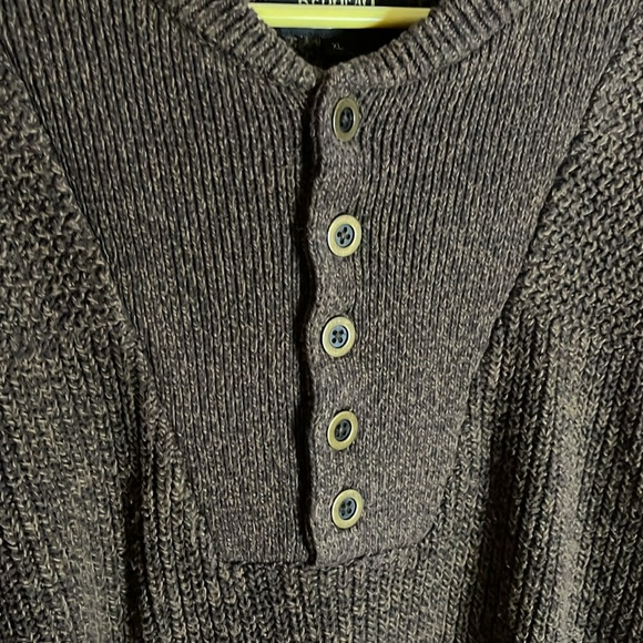 Oversized knit sweater 90’s  3/4 buttons - Picture 2 of 3